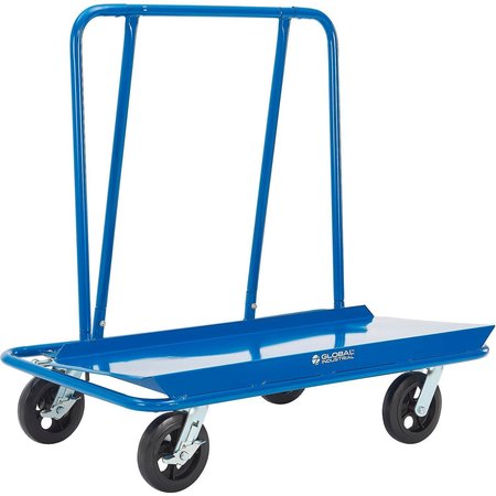 GLOBAL INDUSTRIAL Sheet Rock Drywall Cart, 18 x 48 Deck, 2,400 lbs Capacity 800542